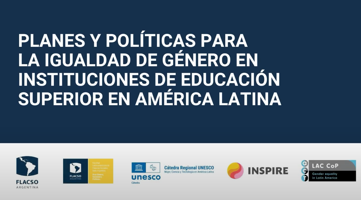 Planes y políticas para la igualdad de género en instituciones de Educación Superior en América Latina